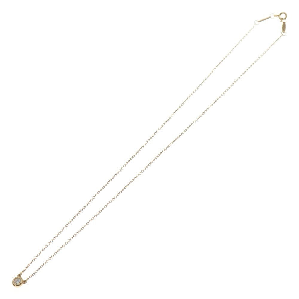 TIFFANY&Co(ティファニー) バイザヤード 1Pダイヤ付チェーンネックレス K18PG ピンクゴールド レディース