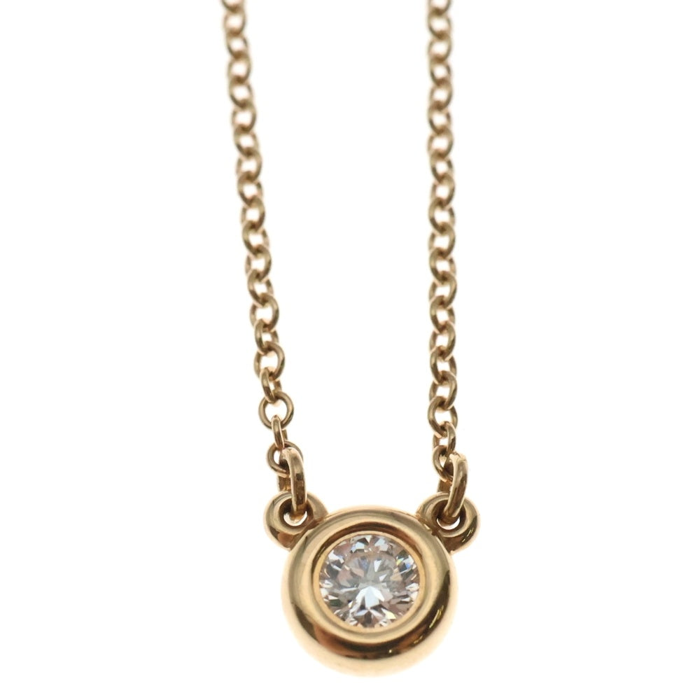 TIFFANY&Co(ティファニー) バイザヤード 1Pダイヤ付チェーンネックレス K18PG ピンクゴールド レディース