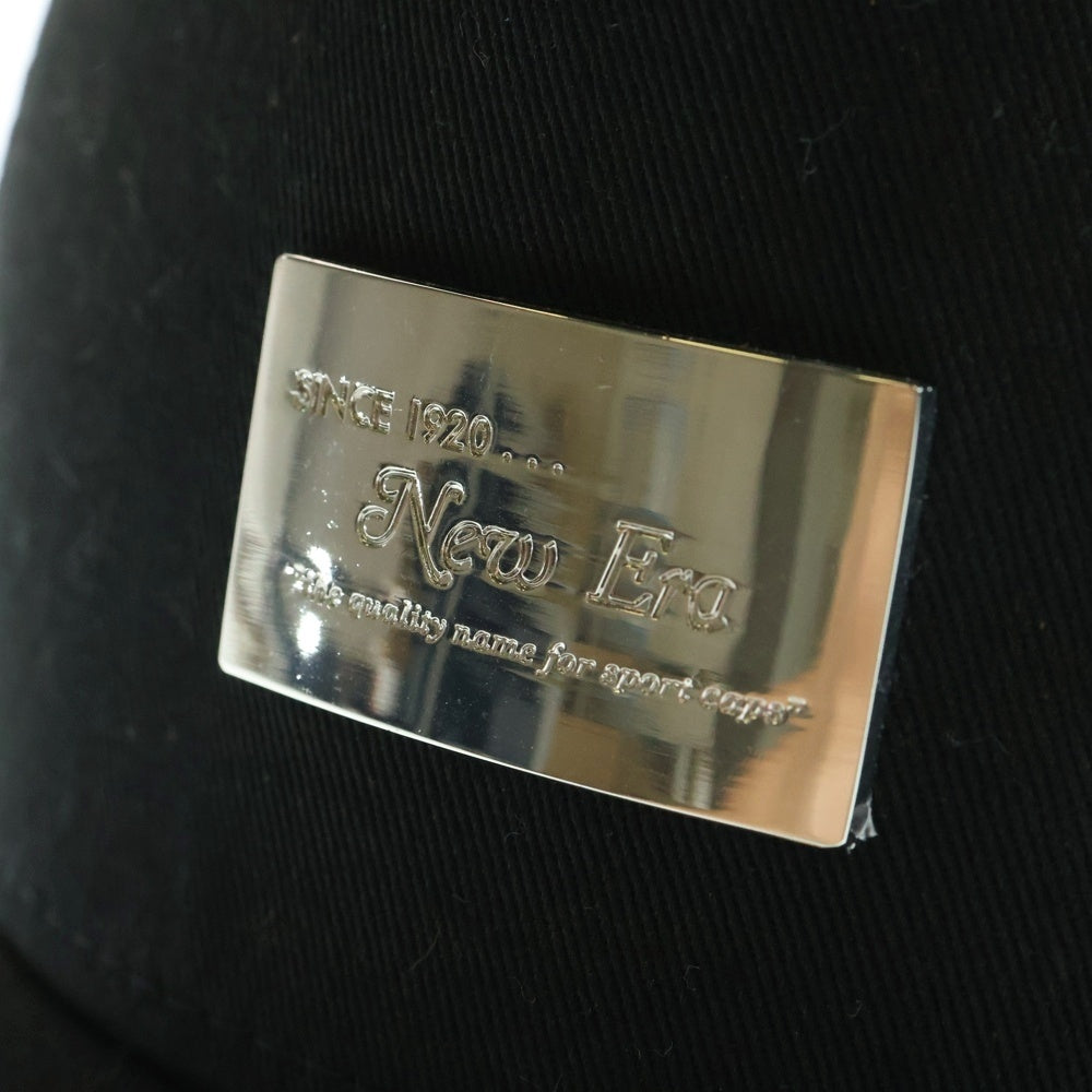 NEW ERA(ニューエラ) メタルロゴプレート 5パネル メッシュ ベースボールキャップ 帽子 ブラック
