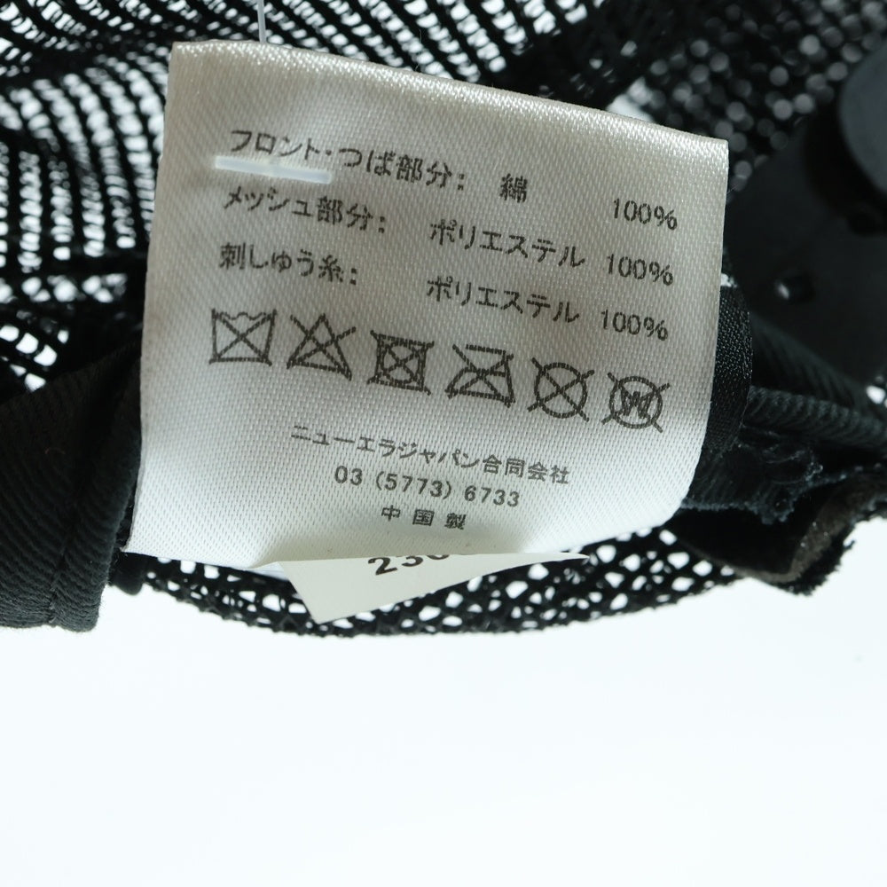 NEW ERA(ニューエラ) メタルロゴプレート 5パネル メッシュ ベースボールキャップ 帽子 ブラック