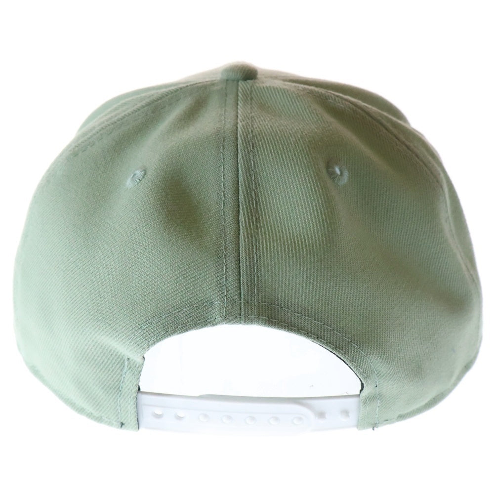 NEW ERA(ニューエラ) ロゴ刺繍 6パネル ベースボールキャップ 帽子 ライトグリーン