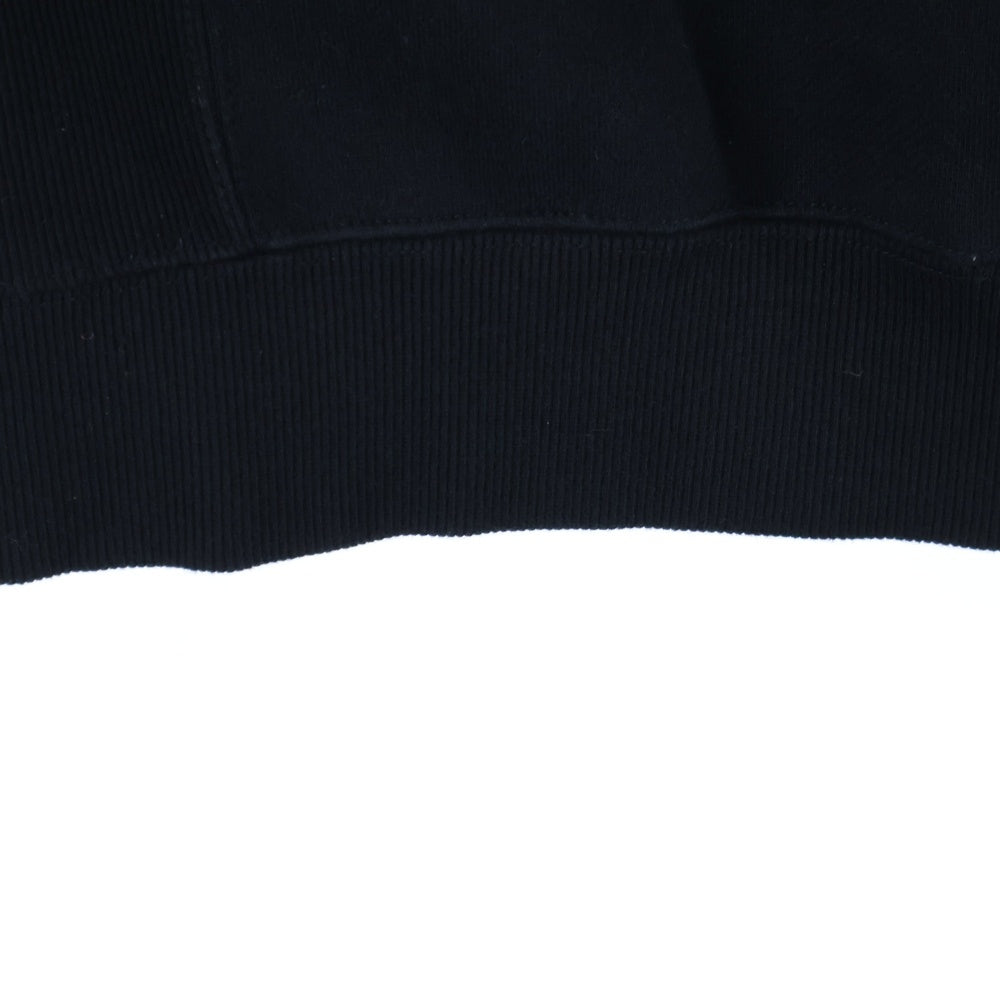 RVCA(ルーカ) ペイズリー柄 ロゴ刺繍 プルオーバースウェットトレーナー ブラック