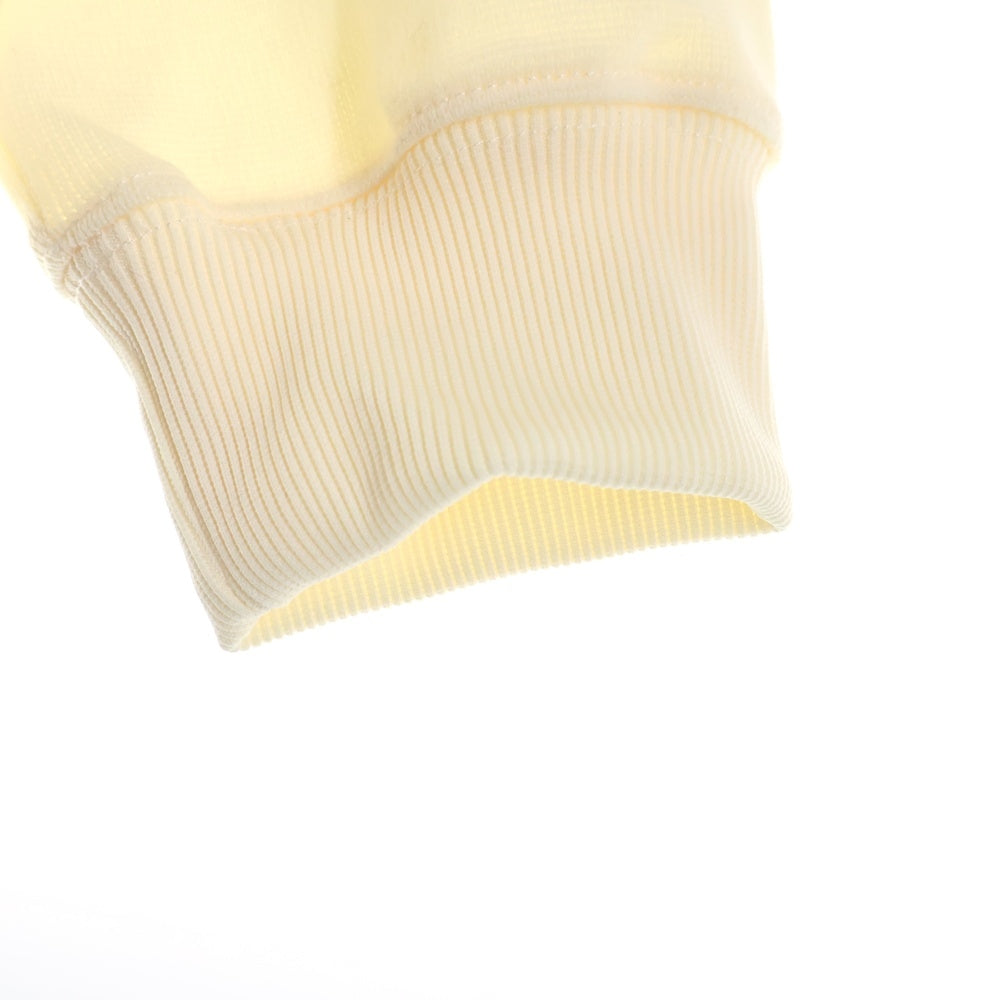 CONVERSE(コンバース) スニーカーロゴ刺繍 長袖トレーナー スウェット イエロー