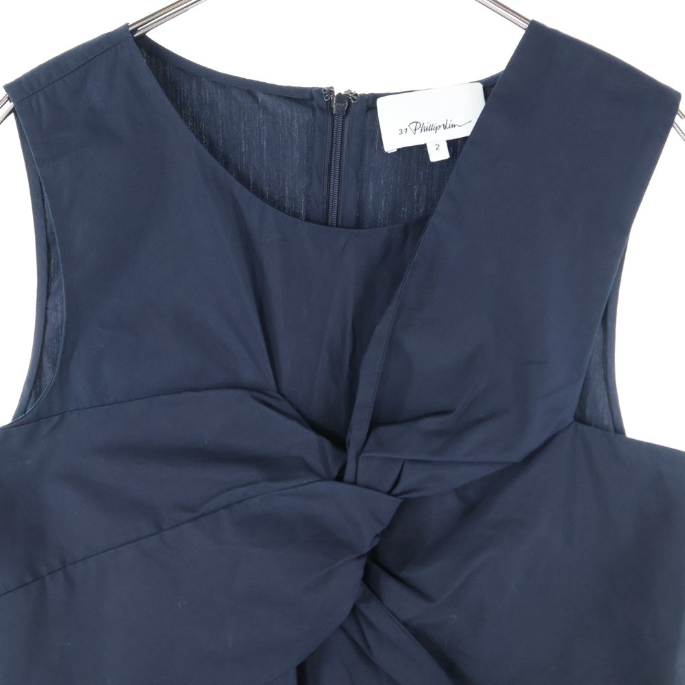 3.1 Phillip Lim(スリーワンフィリップリム) ノースリーブトップス ネイビー レディース