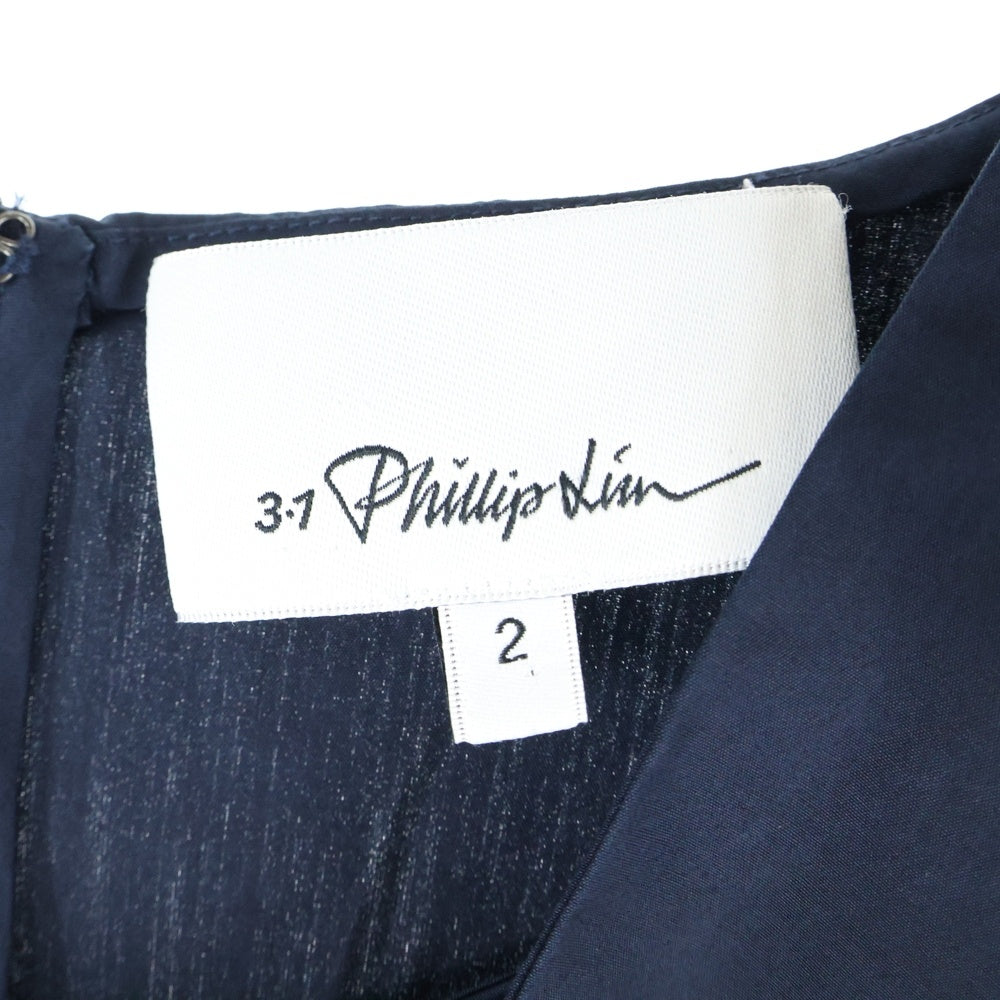 3.1 Phillip Lim(スリーワンフィリップリム) ノースリーブトップス ネイビー レディース