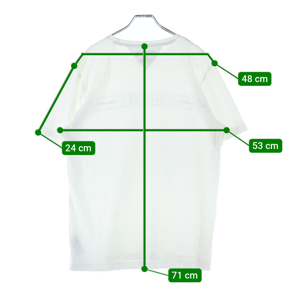 TOMMY HILFIGER(トミーヒルフィガー) トリコロールロゴプリント半袖Tシャツ カットソー ホワイト