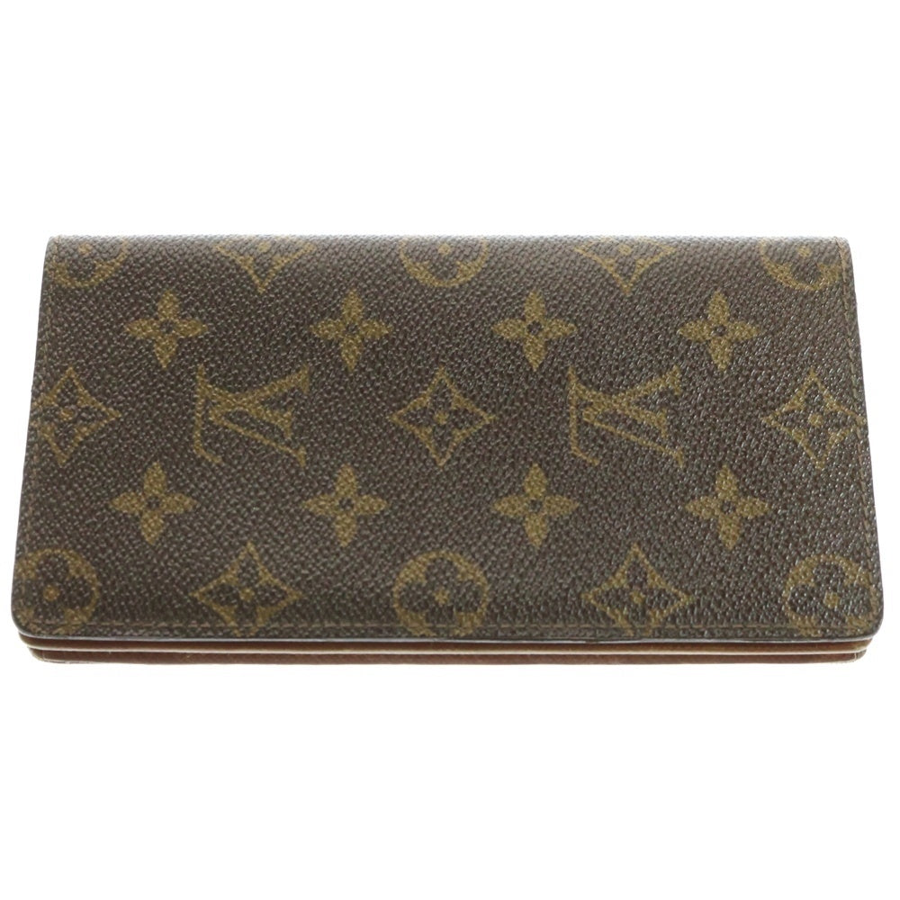 LOUIS VUITTON(ルイヴィトン) ポルト カルト クレディ モノグラム PVC ロングウォレット 二つ折り長財布 札入れ カードケース ブラウン M60825