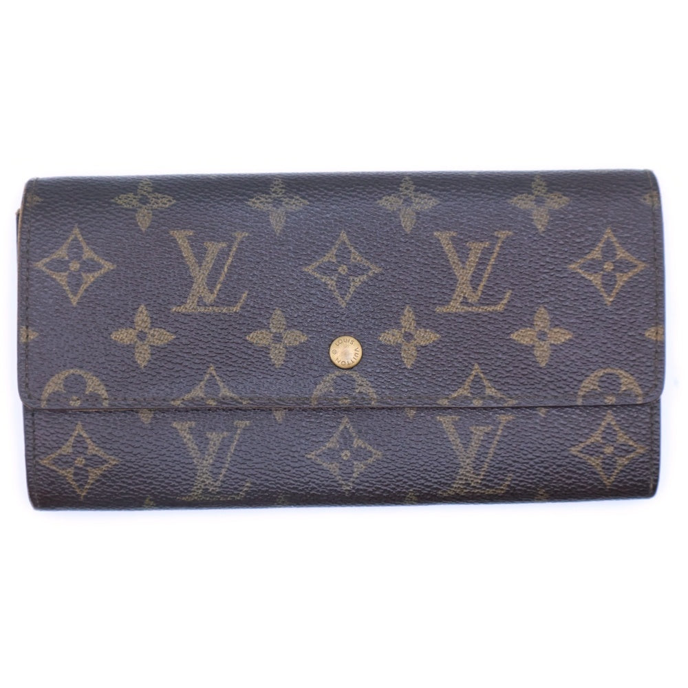 LOUIS VUITTON(ルイヴィトン) ポシェット ポルトモネ クレディ モノグラム PVC ロングウォレット 長財布 ブラウン