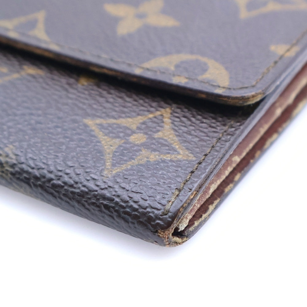 LOUIS VUITTON(ルイヴィトン) ポシェット ポルトモネ クレディ モノグラム PVC ロングウォレット 長財布 ブラウン