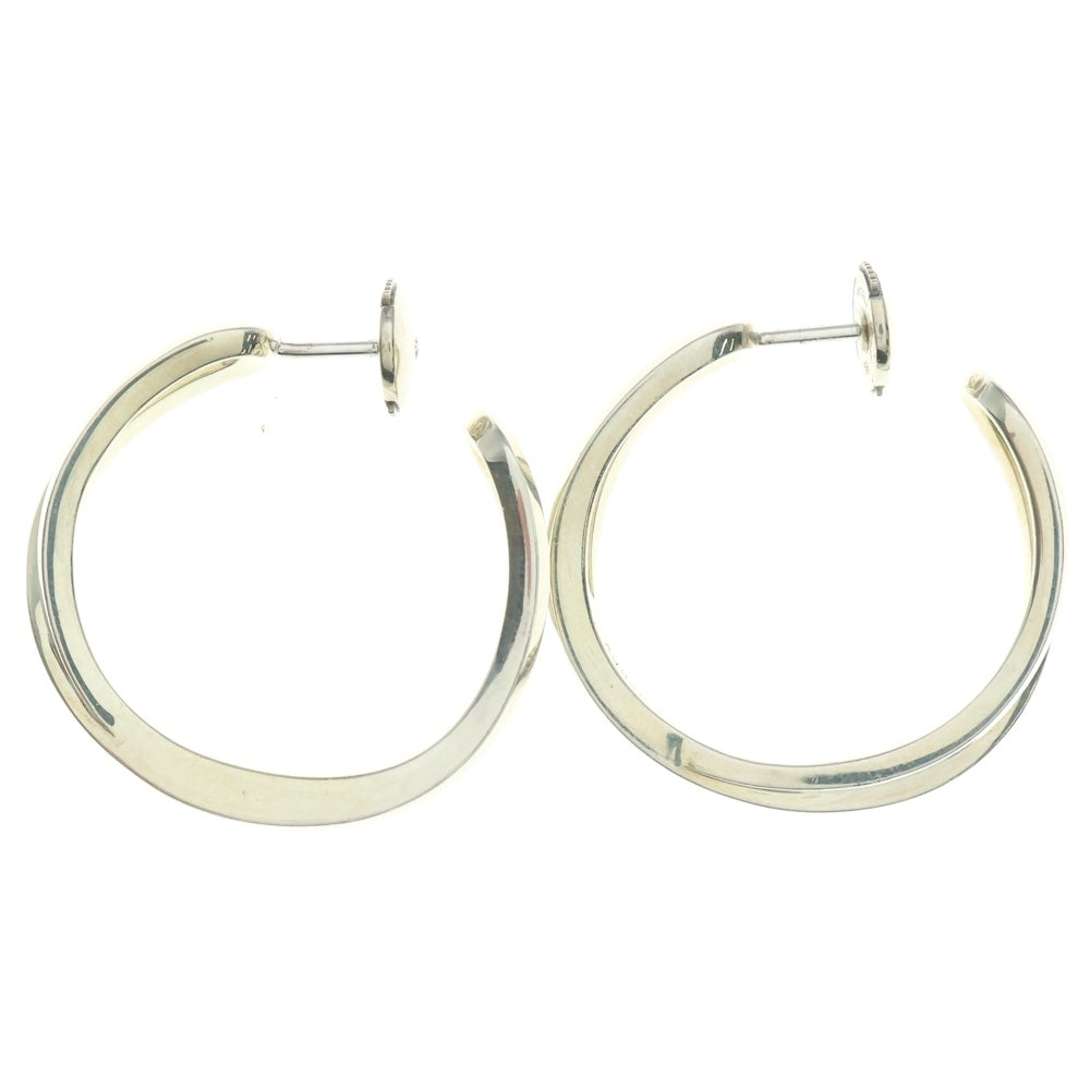 エルメス　HERMES フープピアス　 MM シルバー 希少 HERMES(エルメス) フープピアス SV925 シルバー