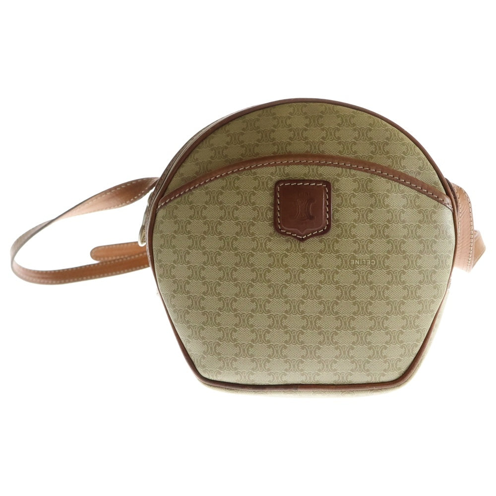 CELINE(セリーヌ) マカダム ショルダーバッグ ベージュ PVC×レザー M08