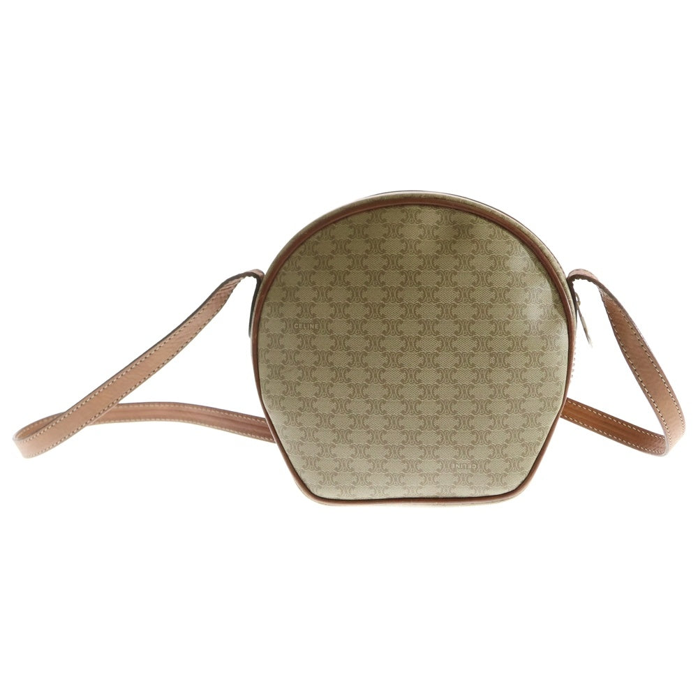 CELINE(セリーヌ) マカダム ショルダーバッグ ベージュ PVC×レザー M08