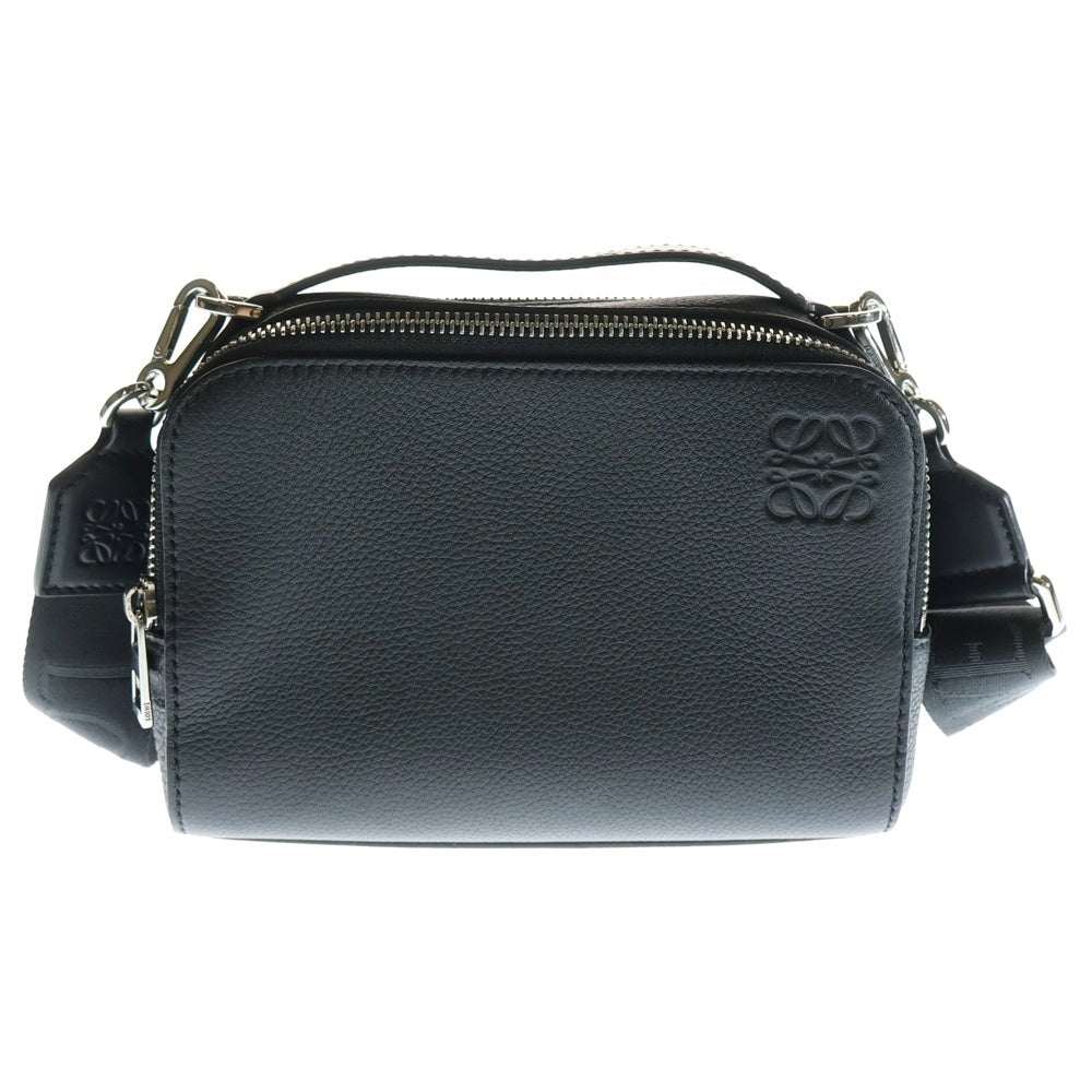 LOEWE(ロエベ) アナグラム カメラ クロスボディバッグ レザーショルダーバッグ ブラック