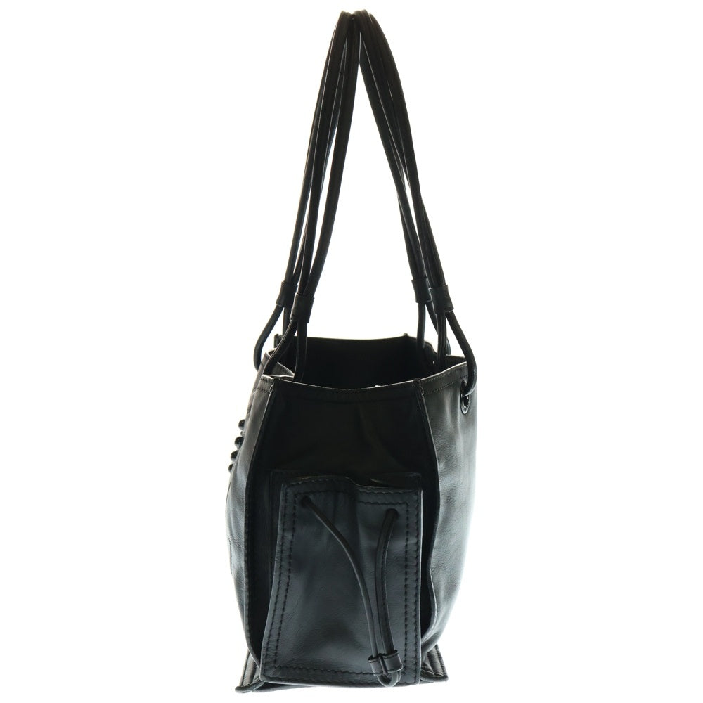 LOEWE(ロエベ) ロゴ ショッパー クラウン トートバッグ ハンドバッグ ブラック レザー