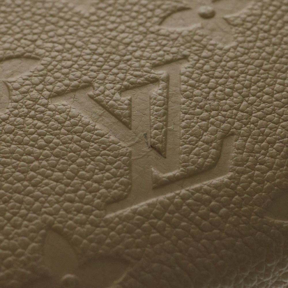 LOUIS VUITTON(ルイヴィトン) アンプラント ポルトフォイユクレア トゥルトレール コンパクトウォレット 二つ折り財布 ベージュ ゴールド金具 M80152