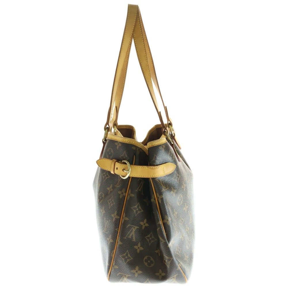 LOUIS VUITTON(ルイヴィトン) モノグラム バティニョールオリゾンタル ハンドバッグ トートバッグ ブラウン ゴールド金具 レザー×PVC M51154