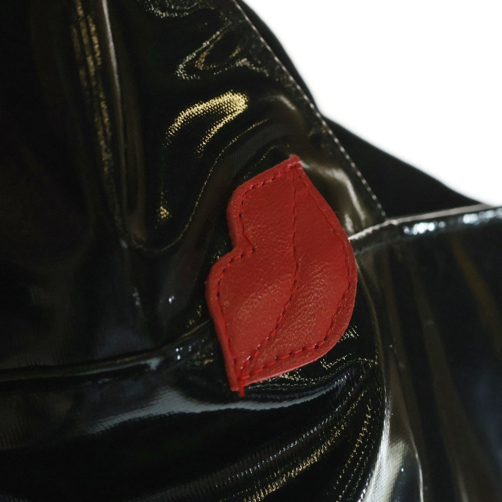 TUNIC(チュニック) フリルデザイン ナイロン ハンド トートバッグ ブラック レディース