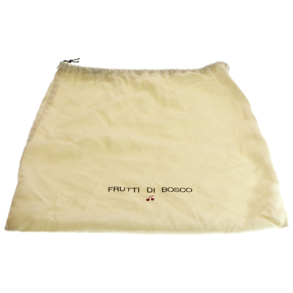 FRUTTI DI BOSCO(フルッティディボスコ) イントレチャート ハラコ コンビレザー ワンショルダーバッグ ブラウン/レッド