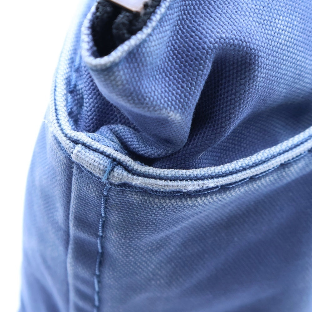 CAMPER(カンペール) ロゴ刺繍 キャンバス ハンド トートバッグ ブルー