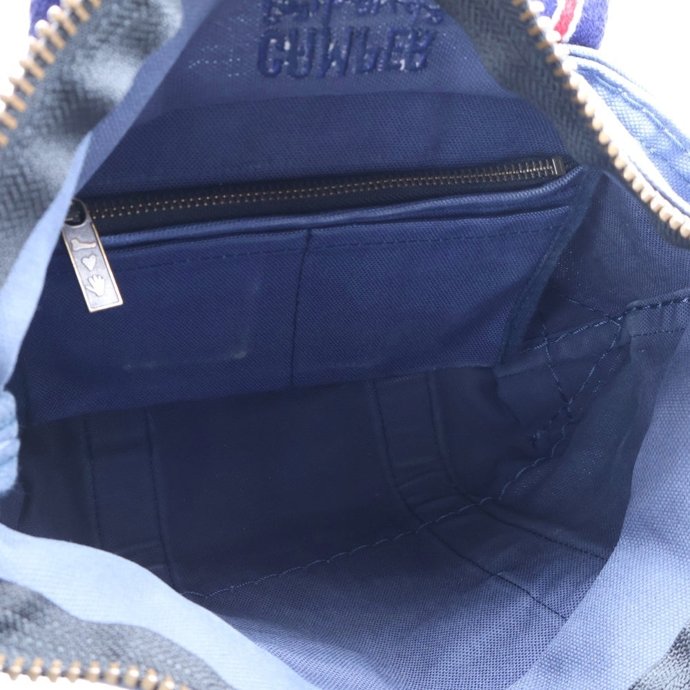 CAMPER(カンペール) ロゴ刺繍 キャンバス ハンド トートバッグ ブルー