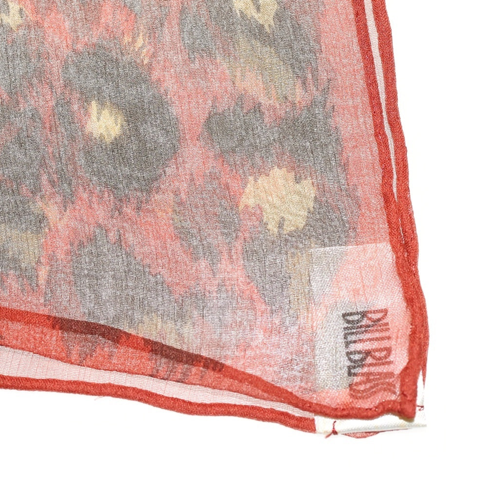 BILLBLASS(ビルブラス) レオパード柄シルクスカーフ オレンジ/ブラウン レディース