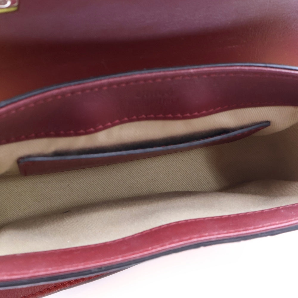 Chloe(クロエ) クロエC 型押しクロコ 2WAYショルダーバッグ ミニバッグ ハンドバッグ オレンジ×イエロー グラデーション レザー シルバー金具