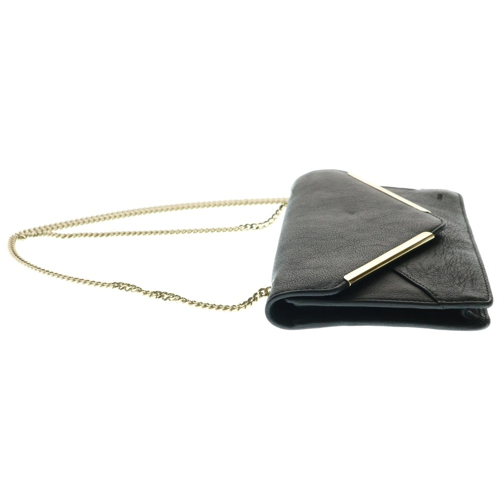 Chloe(クロエ) チェーンウォレット ショルダーウォレット ショルダーバッグ ブラック ゴールド金具 レザー