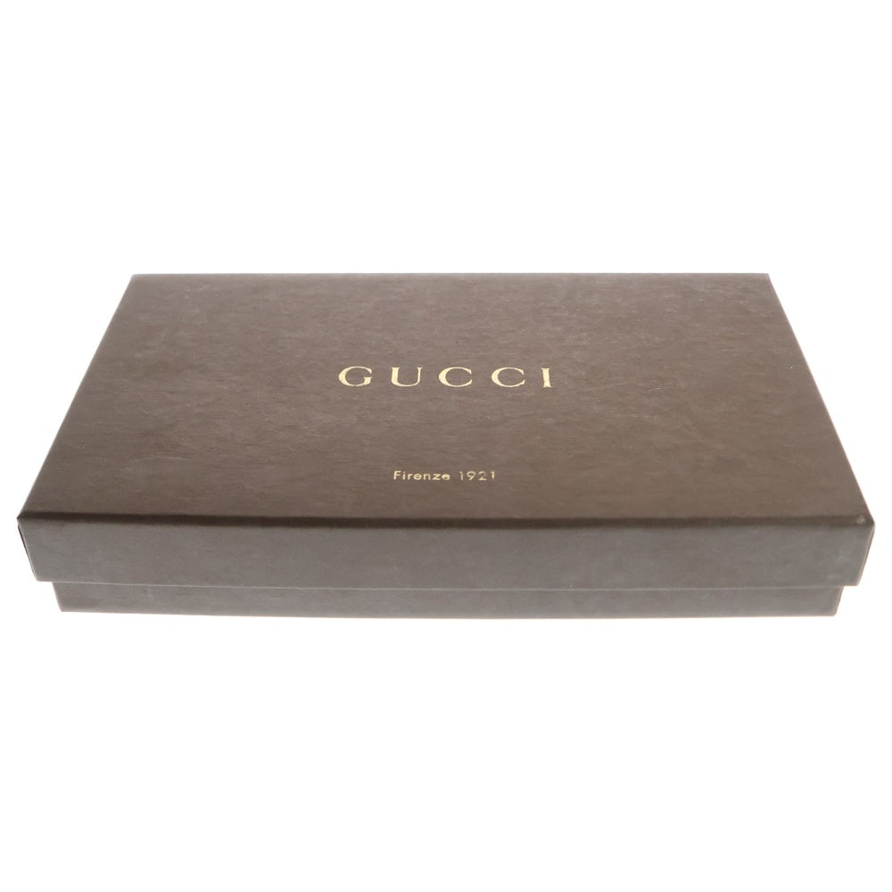 GUCCI(グッチ) グッチシマ ラウンドジップ長財布 ロングウォレット カードケース ライトパープル ゴールド金具 レザー 257007