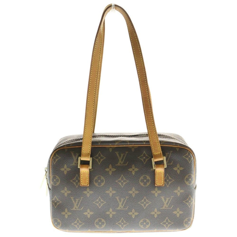 LOUIS VUITTON(ルイヴィトン) モノグラム シテMM ハンドバッグ ショルダーバッグ ブラウン ゴールド金具 レザー×PVC M51182