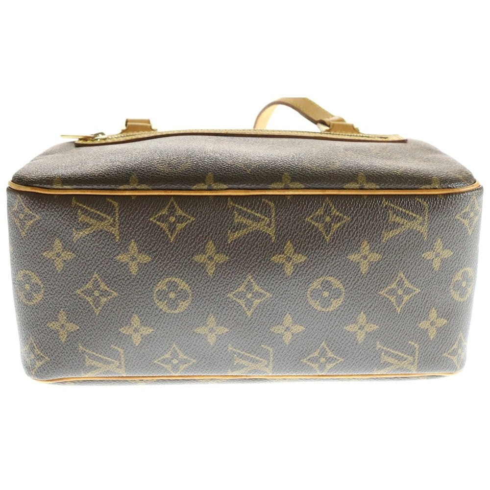 LOUIS VUITTON(ルイヴィトン) モノグラム シテMM ハンドバッグ ショルダーバッグ ブラウン ゴールド金具 レザー×PVC M51182