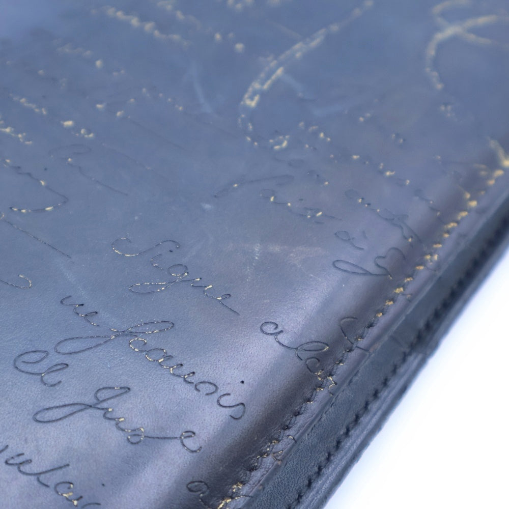 Berluti(ベルルッティ) カリグラフィ サンタル スクリット 二つ折り長財布 レザーロングウォレット