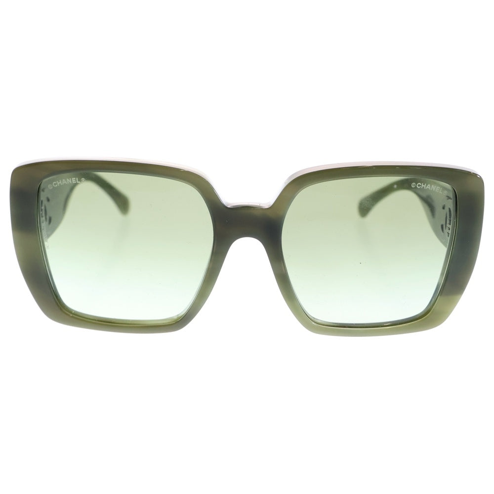CHANEL(シャネル) アイウェア スクエアシェイプ グリーン #54□18