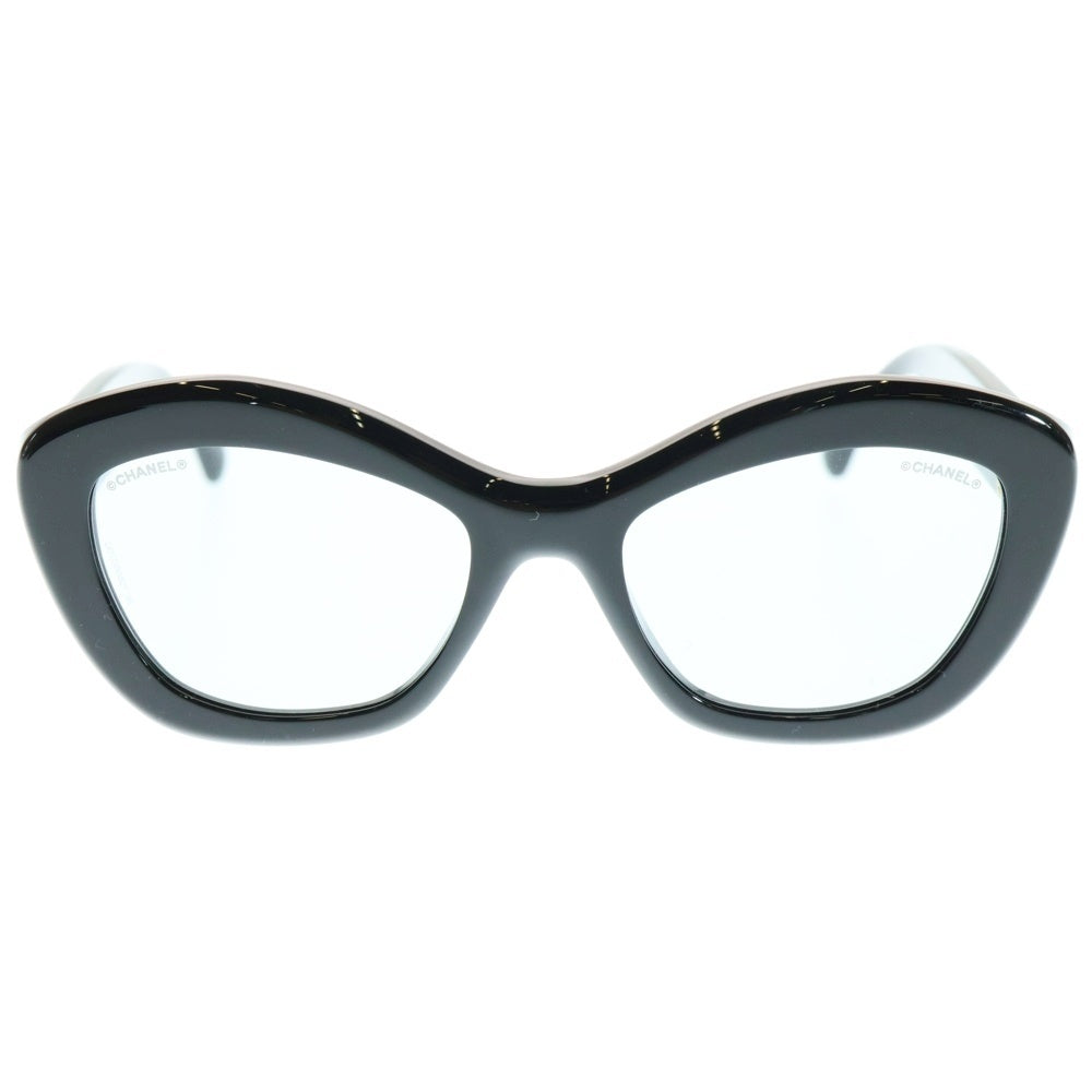 CHANEL(シャネル) キャッツアイシェイプ ロゴ サングラス ブラック