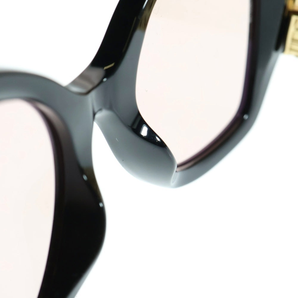 CHANEL(シャネル) バタフライ シェイプ アイウェア サングラス ブラック×ゴールド アセテート 53□20 5531-A