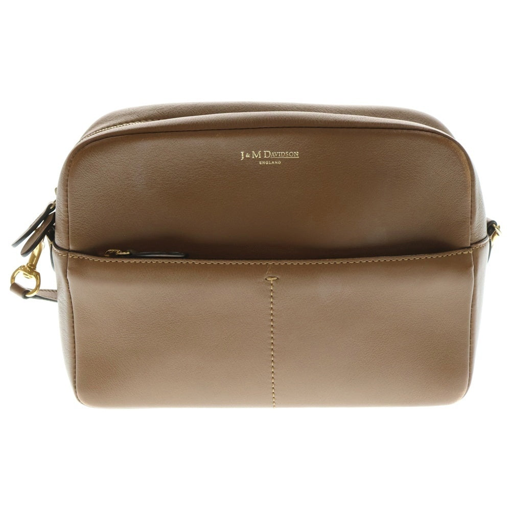 J&M DAVIDSON(ジェイアンドエムデヴィッドソン) カーニバル ショルダーバッグ ミニバッグ ブラウン キャメル レザー ゴールド金具