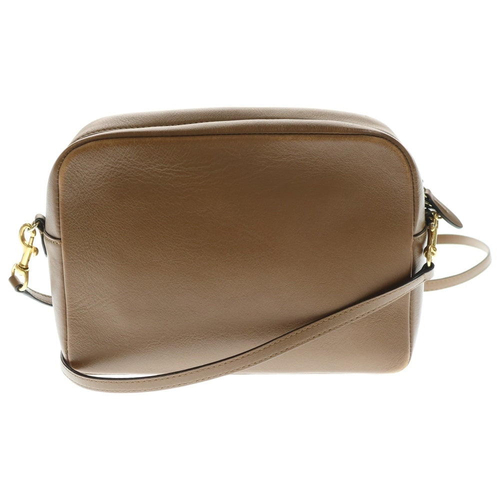 J&M DAVIDSON(ジェイアンドエムデヴィッドソン) カーニバル ショルダーバッグ ミニバッグ ブラウン キャメル レザー ゴールド金具