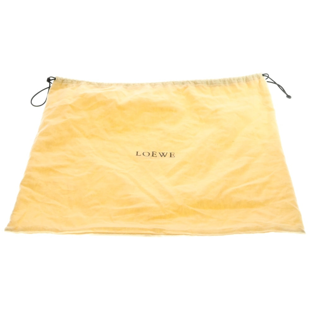 LOEWE(ロエベ) ハンモック スモール アナグラムロゴ タン レザー 2WAY ハンド ショルダーバッグ シルバー金具 ブラウン 387.30.S35