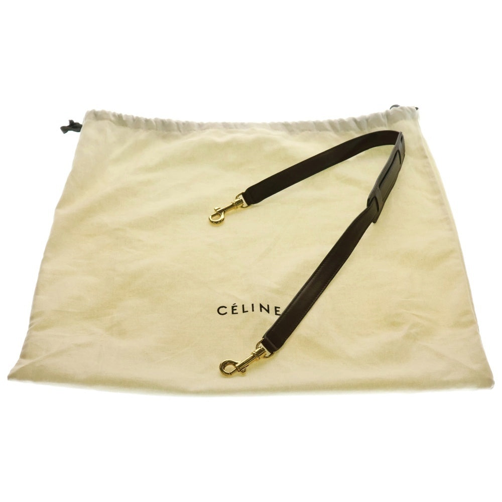 CELINE(セリーヌ) トラペーズ ミディアム ベージュ キャンバス×レザー 2WAY ハンドバッグ ショルダーバッグ