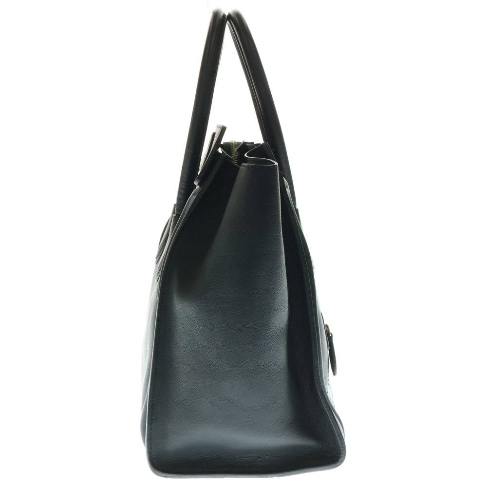 CELINE(セリーヌ) ラゲージ ミニショッパー ブラック レザー ハンドバッグ