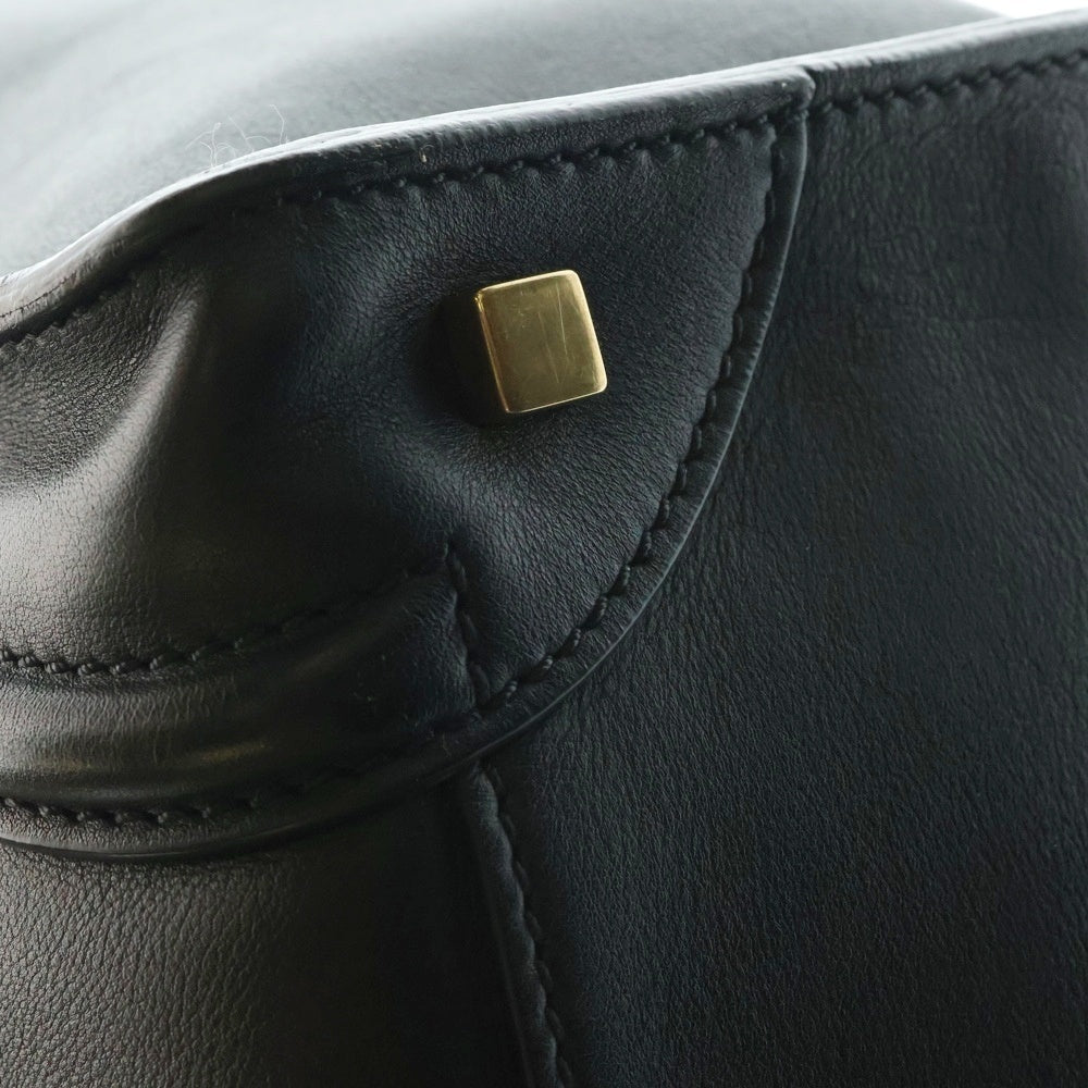 CELINE(セリーヌ) ラゲージ ミニショッパー ブラック レザー ハンドバッグ