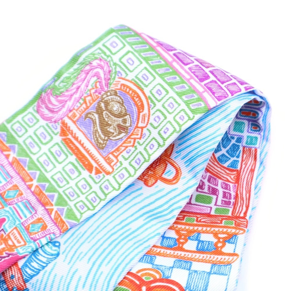 HERMES(エルメス) Super Silk Quest スーパー シルク クエスト ツイリー マルチカラー スカーフ