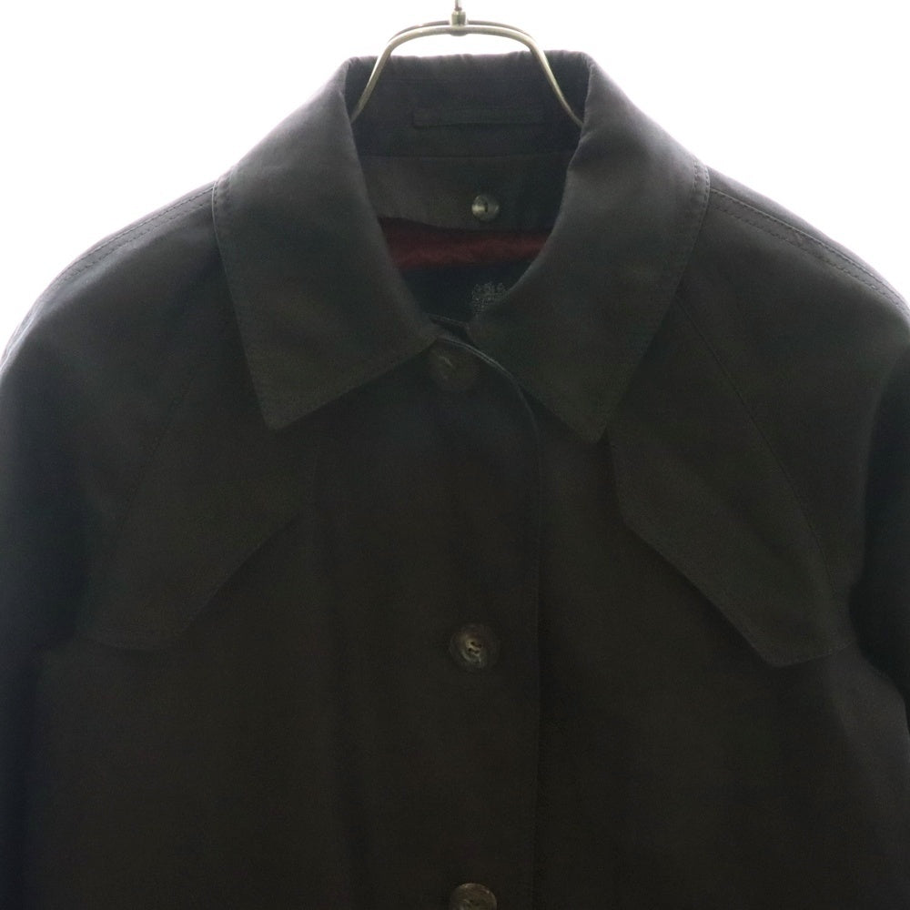 Aquascutum(アクアスキュータム) ライナー付ボタン刻印ショート丈コート ブラウン