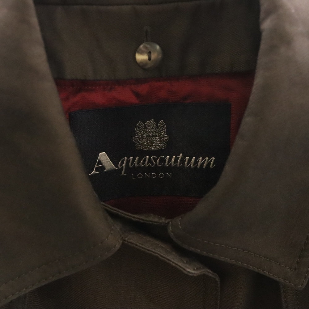 Aquascutum(アクアスキュータム) ライナー付ボタン刻印ショート丈コート ブラウン