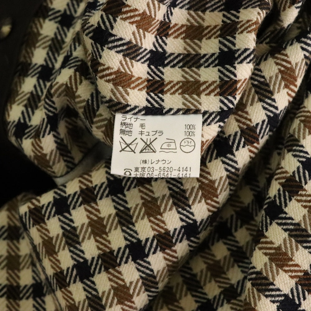 Aquascutum(アクアスキュータム) ライナー付ボタン刻印ショート丈コート ブラウン