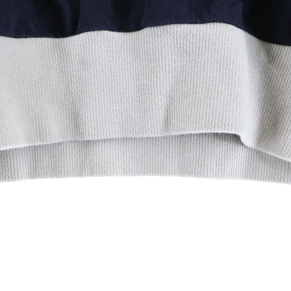 Robes & Confections(ローブスコンフェクションズ) ロゴプリントクルーネック半袖スウェット トレーナー ネイビー/グレー