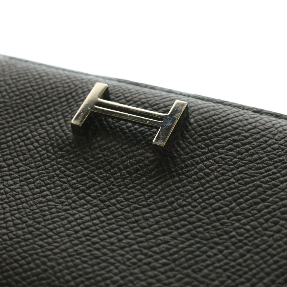 HERMES(エルメス) ベアンミニ カードケース 名刺入れ 財布 エプソン ブラック シルバー金具 T刻印