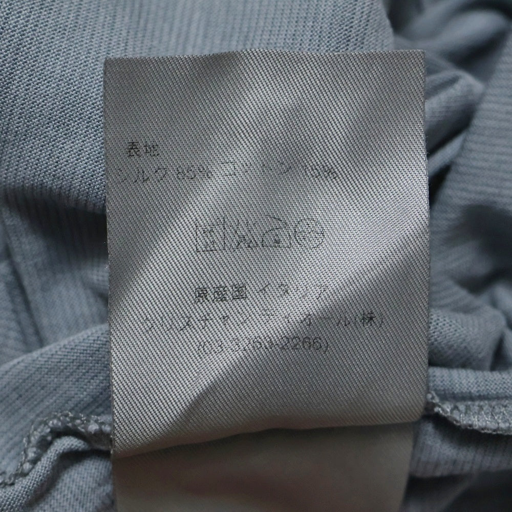 DIOR(ディオール) Bee ビー刺繍 シルク Vネック 半袖 Tシャツ カットソー グレー 263J631B0324