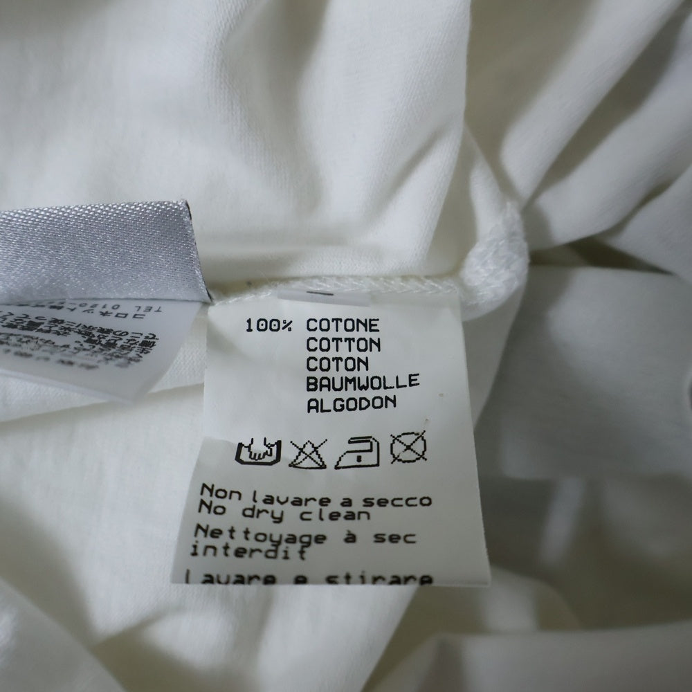 lucien pellat-finet(ルシアンペラフィネ) スタッズ付スカルプリント半袖Tシャツ カットソー ホワイト