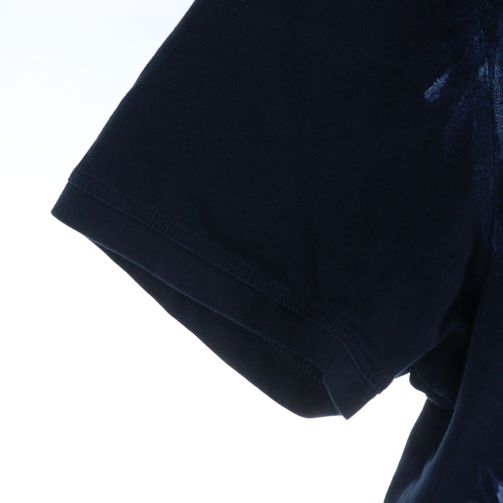 MONCLER(モンクレール) ロゴ グラフィックプリント クルーネック 半袖Tシャツ カットソー ネイビー 310918002150 82565