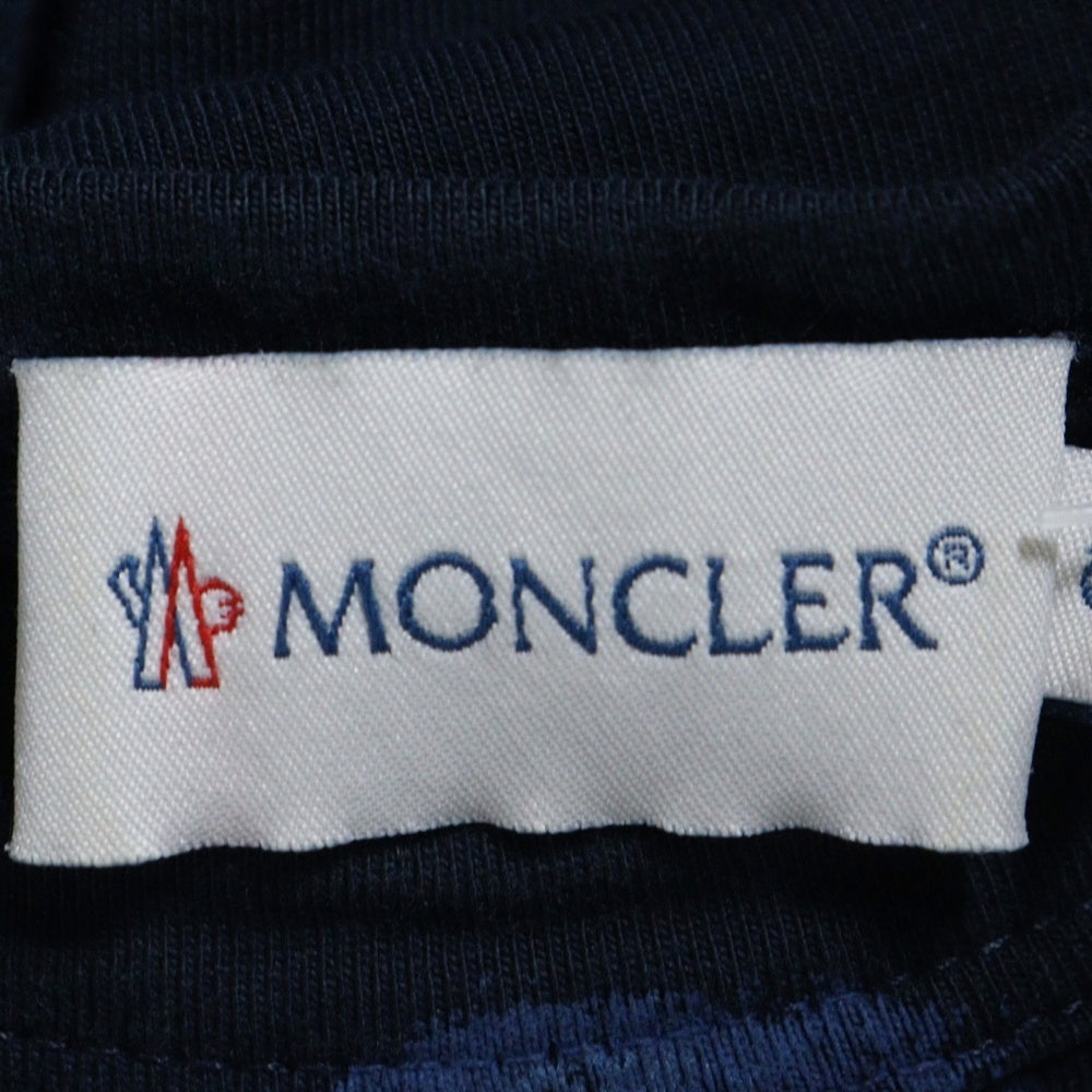 MONCLER(モンクレール) ロゴ グラフィックプリント クルーネック 半袖Tシャツ カットソー ネイビー 310918002150 82565